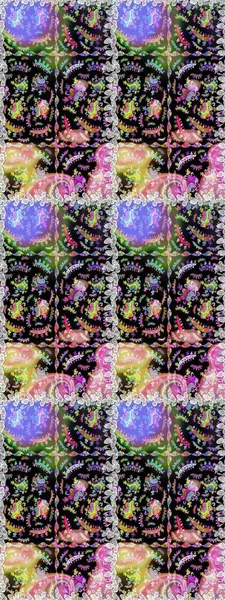 Küçük çiçekteki sevimli çiçek deseni. Kusursuz. Raster illüstrasyonu.