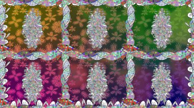 Bahar çiçekli, dikişsiz, sevimli çiçek deseni. Raster illüstrasyonu. Güzel kumaş deseni.