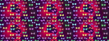 Robot resim. Giysi tasarımı için dekorasyon. Şirin kelebek mor raster desenli.