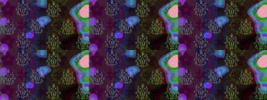 Çiçekli karalama şeklinde Raster çiçek deseni. Kahverengi renkli çiçekler. Yumuşak, yaz çiçekli arka plan.