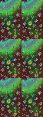 Çiçek arkaplanlı soyut zarafet eskiz deseni. Raster Güzel kumaş deseni.