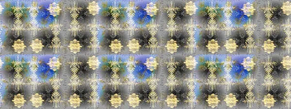 Raster illüstrasyonu. Gri, mavi ve bej renkli kar taneleri. Renkli arka planda izole tatlı kar taneleri.