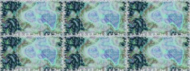 Suluboya resim taklit Raster çizimi. Mavi ve nötr renkler. El çizimi, soyut ve süslü elementler. Yaz çiçekleri teması. Klasik çiçekler..