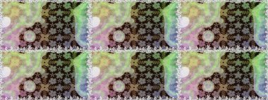 Raster illüstrasyonu. Tarafsız ve gri renklerde yaz çiçekleri. Küçük çiçekteki sevimli çiçek deseni. Raster deseni.