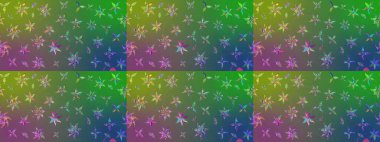 Moda baskıları için zarif bir şablon. Küçük renkli çiçekler. Motley illüstrasyonu. Küçük çiçekte güzel bir desen. Çiçekli bahar çiçekleri.