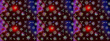 Raster çiçek izi. Raster Yumuşak kumaş deseni. Klasik taslak çizimi. Çiçeksel kahverengi ve siyah çizim deseni.