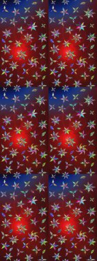 Raster deseni. Organik elementler. Botanik çizim kalıbı. Suluboya etkisi.