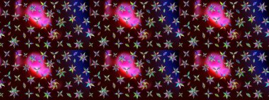 Robot resim. Küçük renkli çiçekler. Moda baskıları için zarif bir şablon. Motley illüstrasyonu. Küçük çiçekte güzel bir desen. Çiçekli bahar çiçekleri.