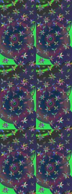 Raster deseni. Çiçekli çiçek deseni, suluboya. Küçük çiçekte güzel bir çiçek deseni..