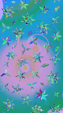 Raster - stok. Mavi ve nötr çiçekli eskiz deseni, suluboya çiçek deseni, şirin çiçek, duvar kağıdı, kart veya kumaş için fayanslı.