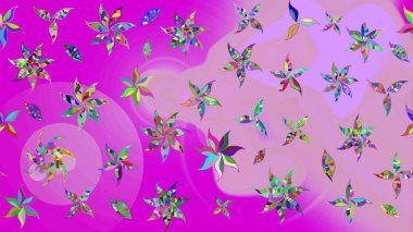 Klasik taslak çizimi. Raster Yumuşak kumaş deseni. Raster çiçek izi. Çiçek nötr ve morumsu eskiz deseni.