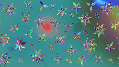 Sabıka fotoğraflarında, bebek kıyafetlerinde, duvar kâğıtlarında, paket kutularında falan kullanılabilir. Zarif, parlak ve eskiz yeşil ve mavi çiçek desenli tasarım. Raster..