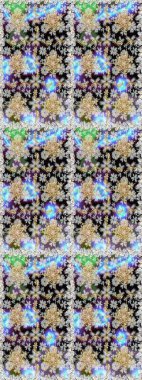 Tarafsız ve gri renklerde desen. Raster Golden Mehndi kusursuz desen. Kına dövmeli süs çiçekleri, altın çıkartmalar, mehndi ve yoga tasarımı, kartlar ve parmak izleri..