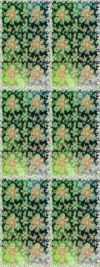 Noel altın kar tanesi kusursuz desen. Sembol bayramı, yeni yıl kutlamaları, altın desenler. Gri ve yeşil renklerde altın kar taneleri. Kış kar dokusu duvar kağıdı.