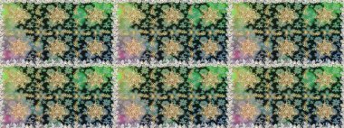 Raster golden pattern. Oriental style arabesques golden pattern on a gray and neutral colors with golden elements. Seamless textured curls.