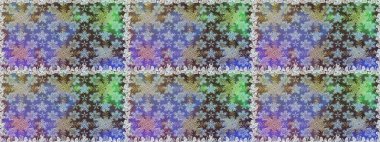 Altın karalama fantezi yapraklarından Raster soyut çiçek çelengi ve tarafsız ve gri renklerde çiçek. El yapımı dekoratif çerçeve, albüm kapağı, tebrik kartı, klasik Art deco tarzı.