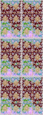 Tarafsız ve altın elementli kırmızı renklerde altın desen. Klasik klasik klasik arka plan. Kusursuz klasik raster altın desenli. Geleneksel oryantasyon süsü.