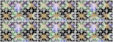 Gri ve nötr renklerde kusursuz desen. Doğu tarzı arabesk tarzında altın elementler. Kusursuz altın desenli bukleler. Raster altın pürüzsüz desen.