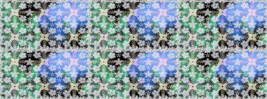 Tropik, dikişsiz çiçek deseni. Raster illüstrasyonu. Tarafsız renklerde çiçekler.