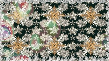 Çiçeksiz desenli arka plan. Düz Çiçek Elementleri Tasarım Raster illüstrasyonu. Tarafsız renklerde çiçekler. Renkli Bahar Teması Kusursuz Arkaplan.