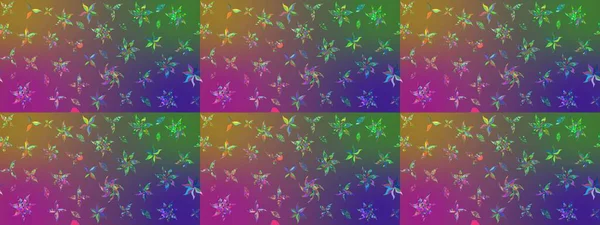 Renkli Bahar Teması eskiz kalıbı. Raster illüstrasyonu. Mor ve yeşil renklerde zarif çiçek buketi suluboya. Düz Çiçek Elementleri Tasarımı.