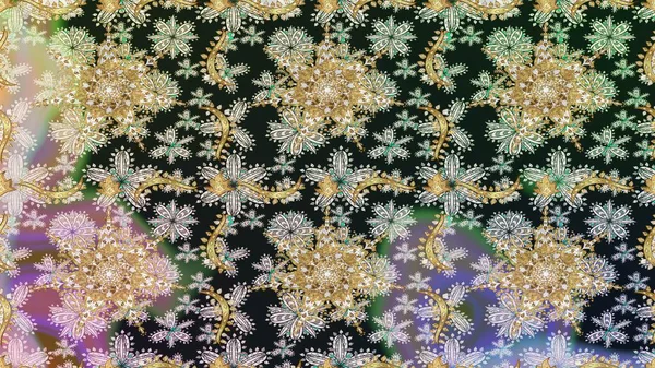 Kusursuz klasik raster altın desenli. Klasik klasik klasik arka plan. Geleneksel oryantasyon süsü. Altın desenli gri ve nötr renkler ve altın elementler.