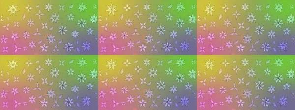Renkli Bahar Teması eskiz kalıbı. Düz Çiçek Elementleri Tasarımı. Raster illüstrasyonu. Çiçek deseni. Chichi kumaş deseni çiz.