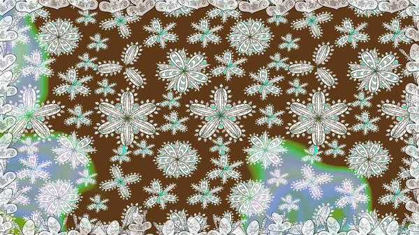 Modaya uygun kumaş deseni. Raster illüstrasyonu. Kusursuz Tony kumaş deseni. Küçük çiçekte sevimli çiçek deseni var..