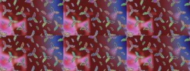 Noel kar taneleri ile arka plan. Raster resim. Raster Noel renkli arka plan ile sevimli kar tanesi. Kış arka plan.