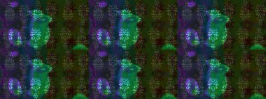 Yılbaşı kış tasarımı için renkli kar taneleri. Elle çizilmiş kartanesi karalaması. Raster illüstrasyonu.