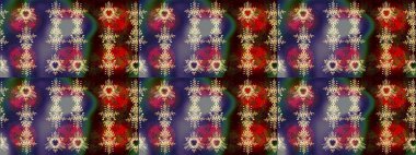 Raster illüstrasyonu. Çiçek Elementleri 'nin soyut geçmişi. Raster kış deseni. Kahverengi, mor ve kırmızı renkler üzerine tasarım.