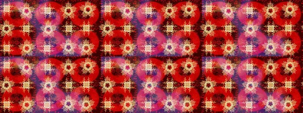 Yuvarlak raster kar tanesi. Güzel kar tanesi. Renkli arka planda izole tatlı kar taneleri. Raster illüstrasyonu. Soyut kış kırmızı, kahverengi ve pembe süslemeler.