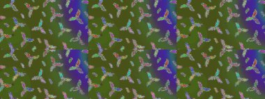 Kışın sembolü. Güzel dekorasyon. Yeşil, mor ve mavi renkli suluboya kar taneleri. İllüstrasyon kar tanesi.