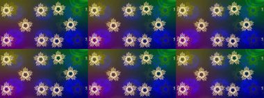 Desen snowflakes.raster Noel soyut renkli arka plan ile düşen kar tanesi. Raster illüstrasyon.