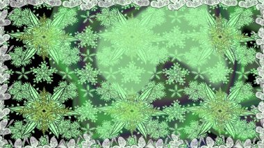 Moda baskısı, albüm, ambalaj kağıdı ve duvar kağıdı için zarif dekoratif süslemeler. Küçük çiçekli basit, dikişsiz desen. Raster illüstrasyonu. Yeşil renkte şirin çiçekler..