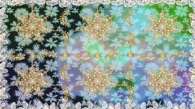 Kusursuz altın desen. Raster oryantal süs. Tarafsız renklerde altın elementlerle kusursuz desen.