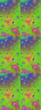 Paketleme, tekstil, duvar kâğıdı için çiçek eskizi. Yumuşak fayans. Yumuşak pamuk tasarımı. Klasik çiçek desenli. Raster taze dokusu.