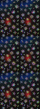 Ultraviyole kumaş deseni. Raster illüstrasyonu. Organik motif arka planı. Çizim deseni.