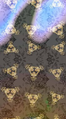 Raster resim. Kış. Kış sembolü. Renkli arka plan üzerinde izole suluboya kar taneleri.