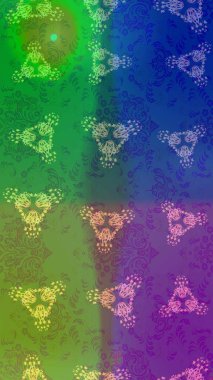 Kar tanelerinin soyut arkaplanlı Noel şablonu. Altın kar taneleri. Raster illüstrasyonu. Noel ve Yeni Yıl moda baskıları için tatil tasarımı.