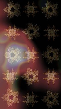 Raster illüstrasyonu. Kar taneleri ve raster arkaplanlı Noel karalaması deseni.