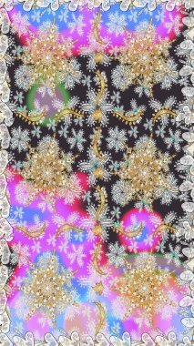 Gri ve nötr renklerde altın elementli pürüzsüz desen. Şam tasarım için kusursuz desen.