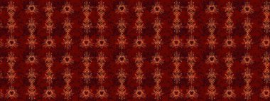 Soyut kış kırmızı, siyah ve kahverengi süslemeleri. Güzel kar tanesi. Renkli arka planda izole tatlı kar taneleri. Yuvarlak raster kar tanesi. Raster illüstrasyonu.