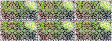 Düz Çiçek Elementleri Tasarım Raster illüstrasyonu. Gri renkli çiçekler. Renkli Bahar Temalı, pürüzsüz bir arka plan. Çiçekli, suluboya desenli kusursuz çiçek deseni.