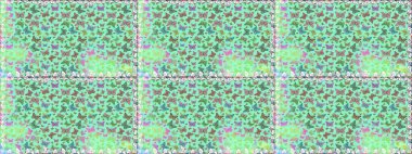 Kelebek desenli güzel çizim tasarımı. Mavi, yeşil ve nötr renklerde resimler. Kusursuz. Ambalaj kağıtları ve duvar kağıtları için sevimli bir arkaplan, kumaş tasarımı, kağıt.