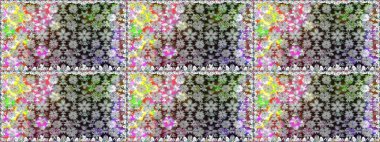 Raster deseni. Çiçekli, suluboya desenli kusursuz çiçek deseni. Süslü kumaş deseni.