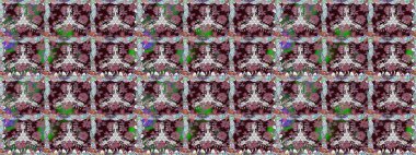 Kahverengi renkli çiçekler. Kusursuz çiçek deseni duvar kâğıdı olarak kullanılabilir. Raster illüstrasyonu.