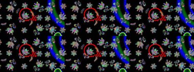 Raster. Güzel suluboya çiçekler, parlak tablolar ilham verici çiçek desenli kusursuz arka plan..