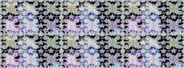 Renkli Bahar Temalı Kusursuz Arkaplan. Düz Çiçek Elementleri Tasarımı. Tarafsız renklerde çiçekler. Sevimli çiçek raster deseni.