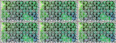 Kusursuz çiçek deseni. Asya tekstil tarzında. Raster illüstrasyonu. Gri renkli çiçekler. Raster illüstrasyonu.